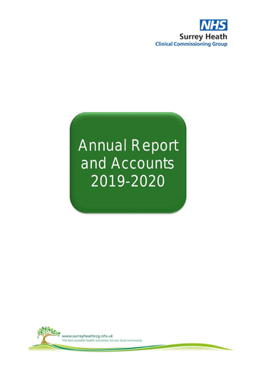 Surrey Heath CCG Annual Report 2019-2020